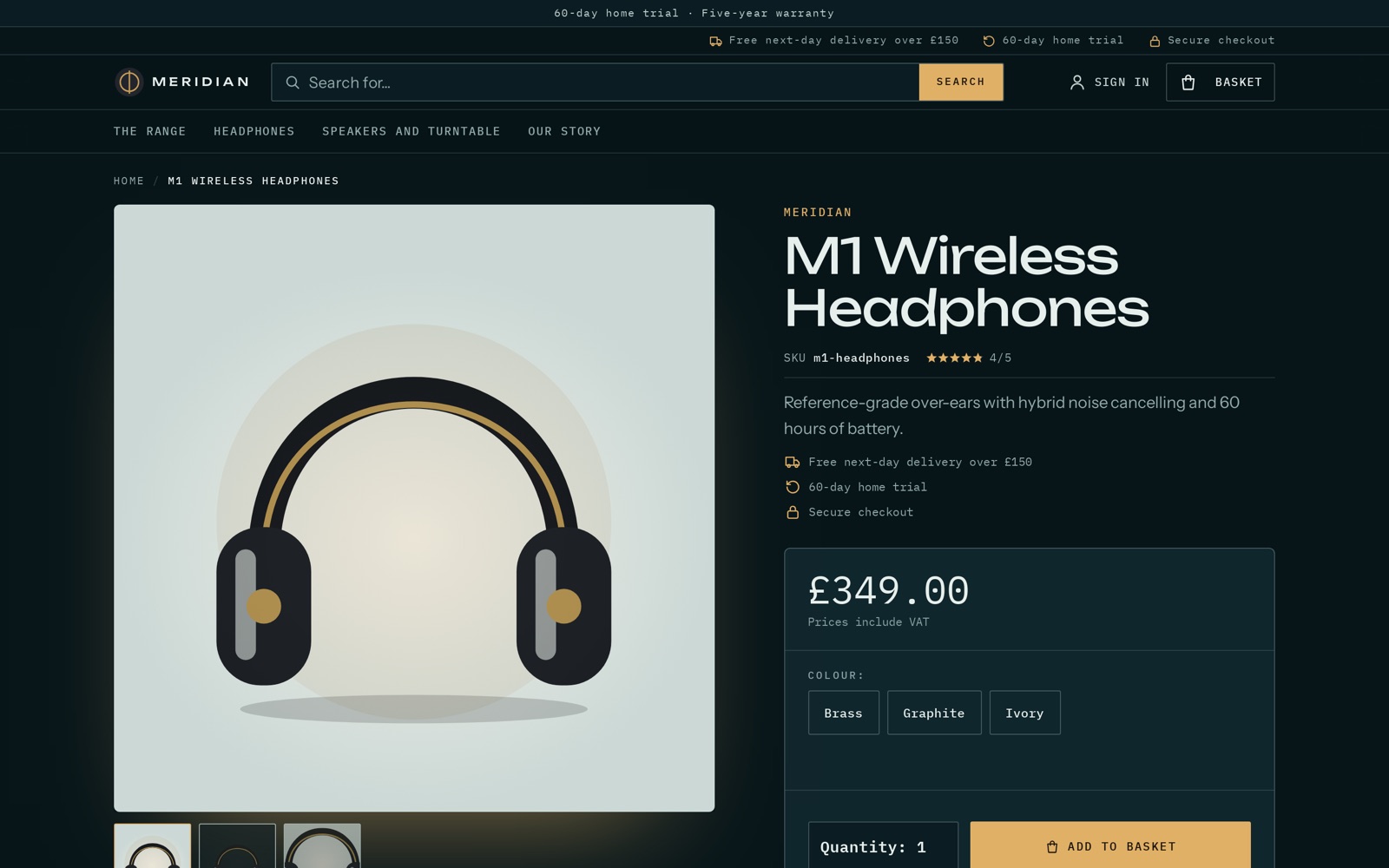 Meridian premium audio demo