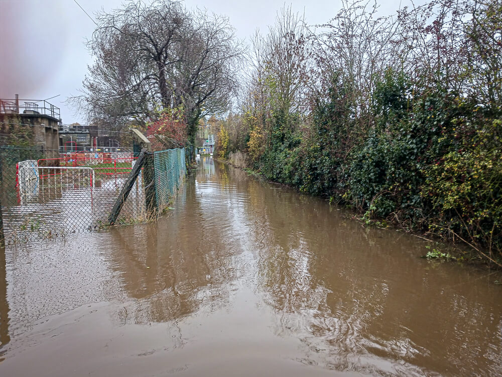 Extent of localised flooding